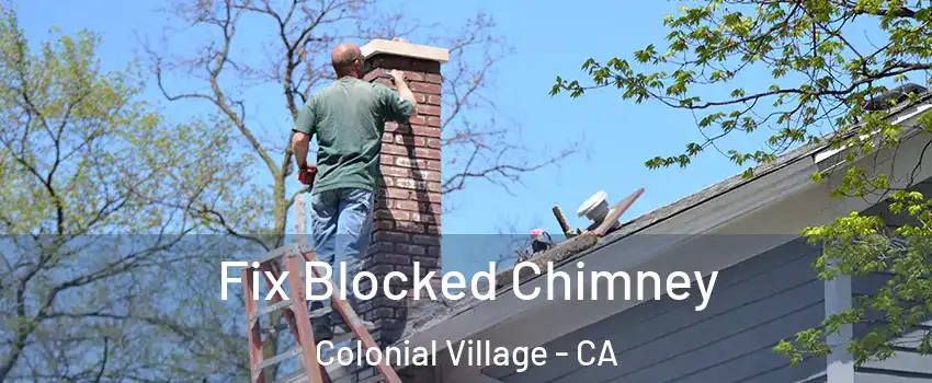 Fix Blocked Chimney Colonial Village - CA